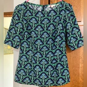 NWOT Boden Patterned Blouse 2 XS